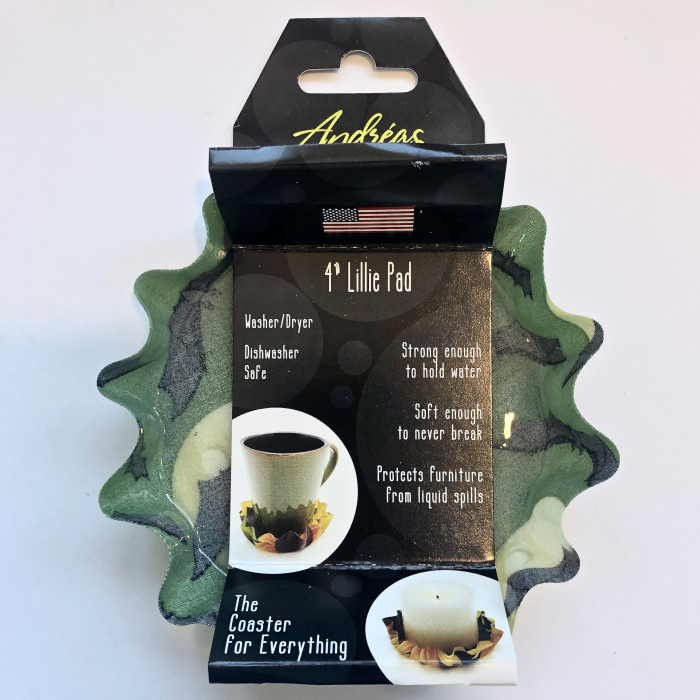 Silicone Green And Yellow Bats Coaster