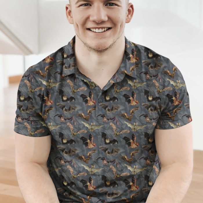 All Over Print Bat Polo