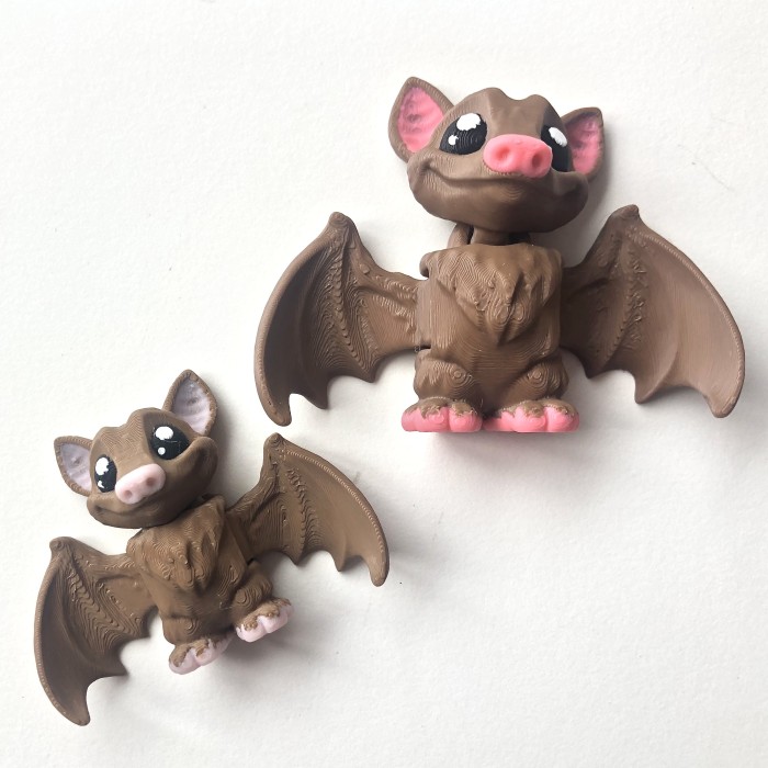 3dLaserPrintedPocketPetBatFigurestwosizes