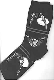 Youth (1.5-4) Bat and Moon Socks