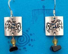 Mimbres Bat Earrings - Product Image