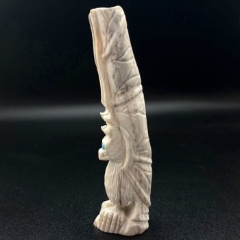Antler Bat By Zuni Artist Garrick Weeka - Product Image