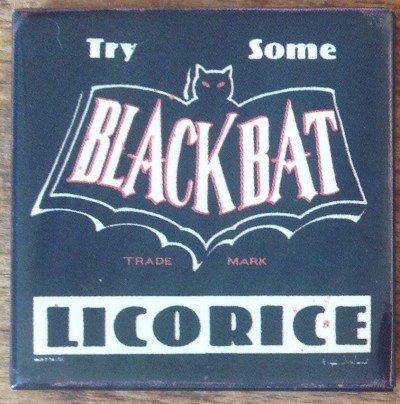 Black Bat Licorice Magnet