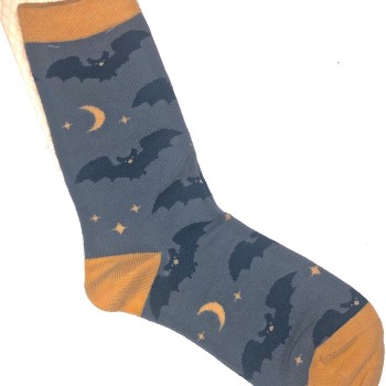 Blue Moon Bat Socks - Product Image