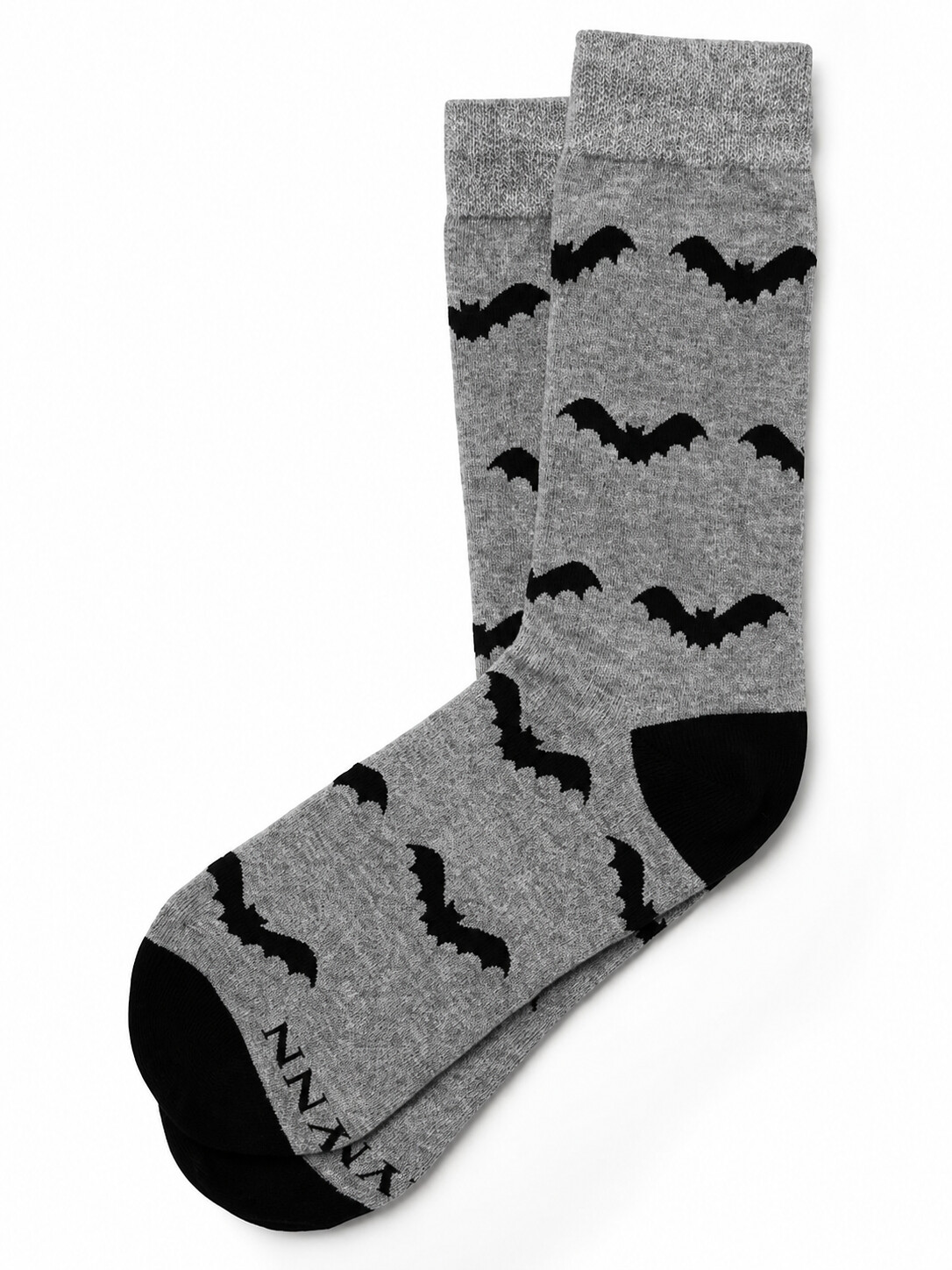 Classic Grey Unisex Bat Socks - Product Image