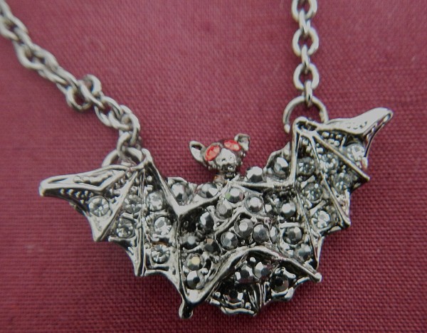 Costume Jewelry Bat Pendant