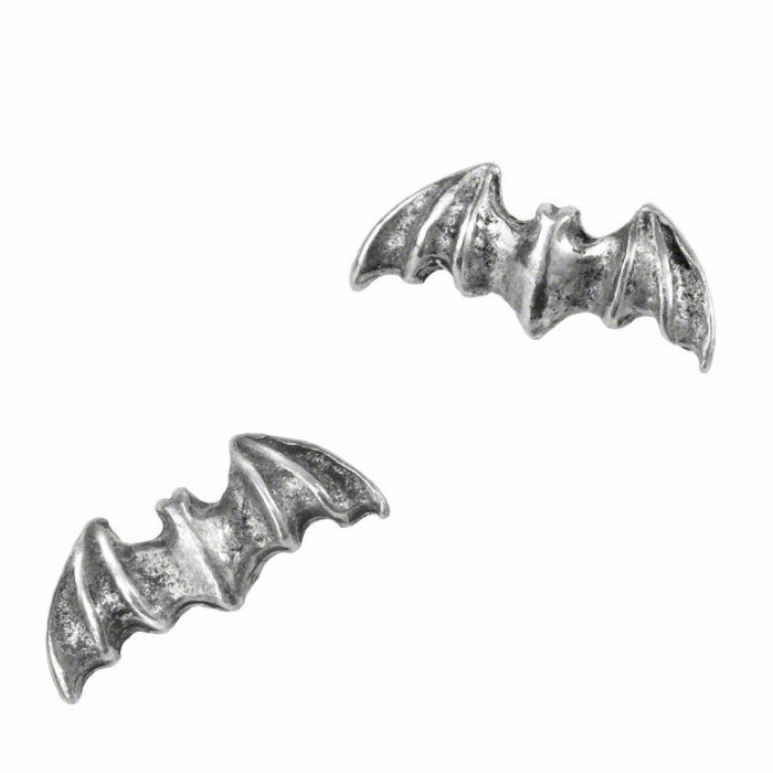 DiscreetTinyBatStudEarrings