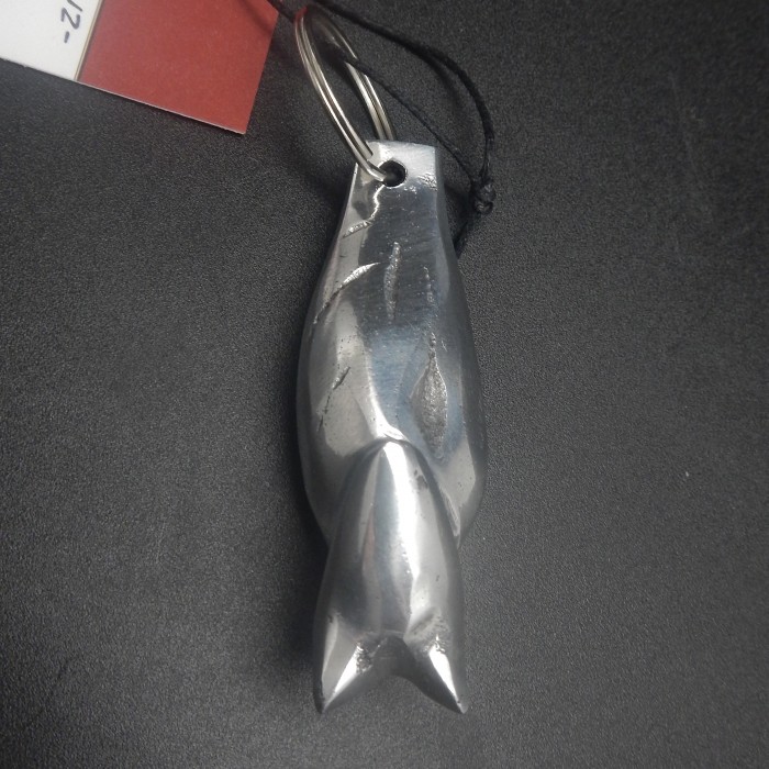 Fair Trade Recycled Cast Aluminum Bat Key Ring