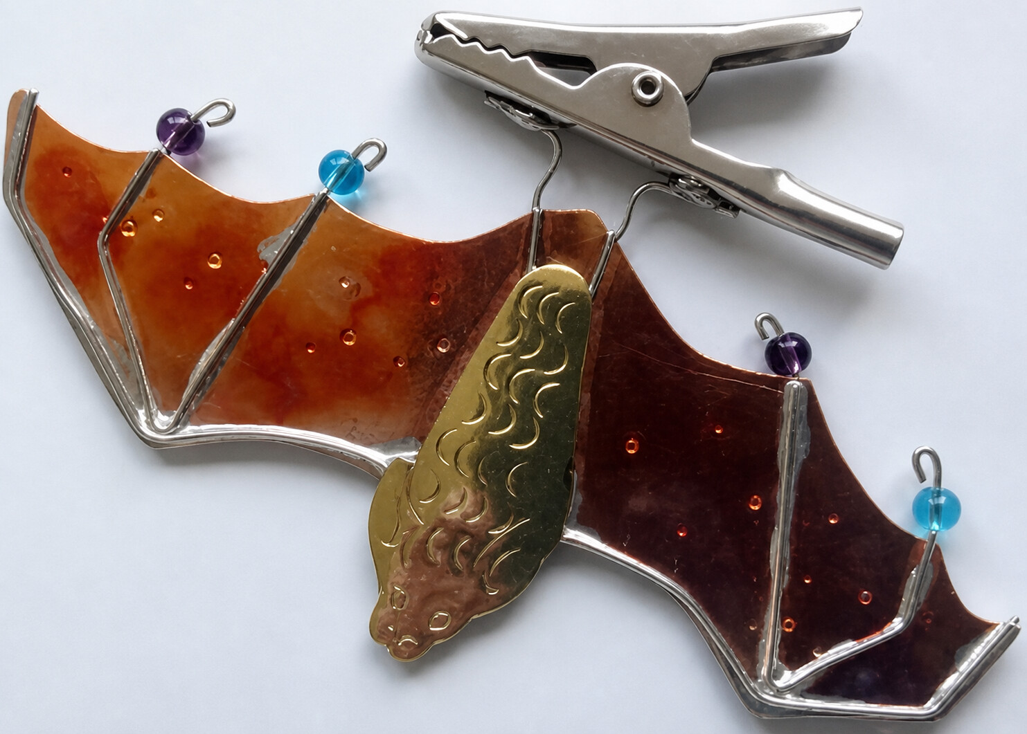 Flying Bat Clip Ornament Flying Bat Clip Ornament - Product Image