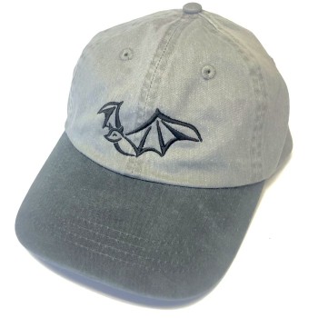 Embroidered Flying Bat Stonewashed Cloth Hat - Product Image