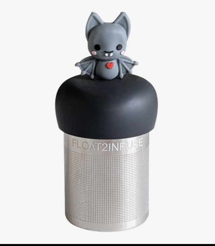 Grey Bat/Red Heart Floating Tea Infuser