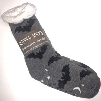 Heavy Plush Slipper Bat Socks - Product Image