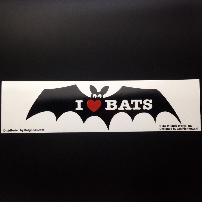 I Love Bats Sticker