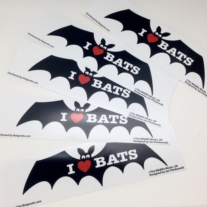 I Love Bats Sticker