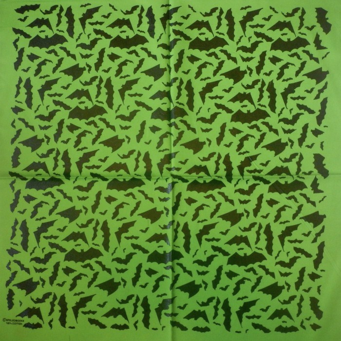 Lime Green Bat Bandanna