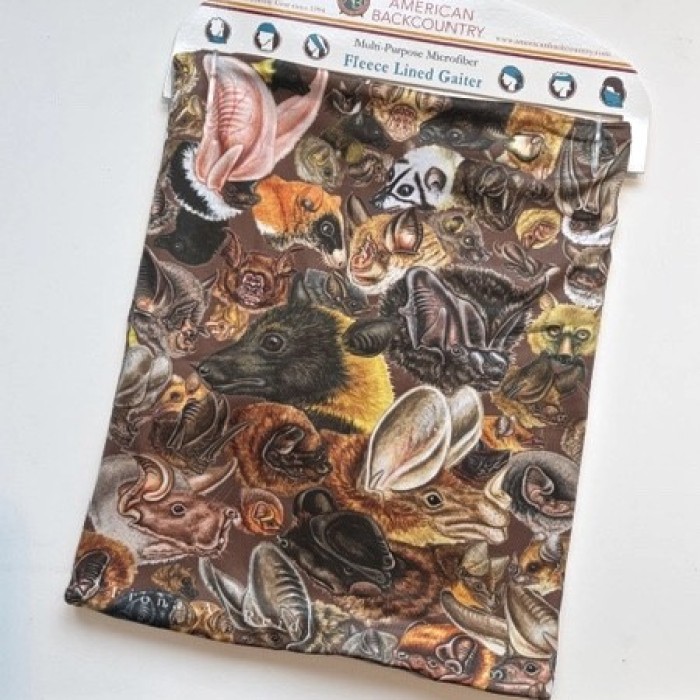 Many Faces of Bats Fleece Lined Microfiber Gaiter