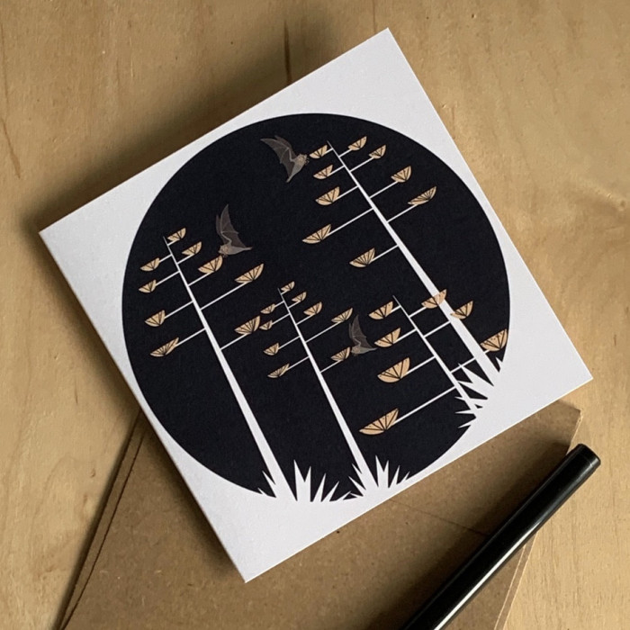 Mexican long-nosed bat (Leptonycteris nivalis) Greeting Card