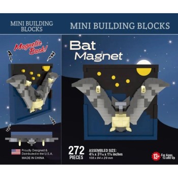 Mini Building Blocks Bat Magnet - Product Image