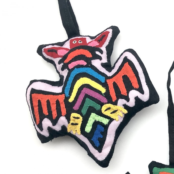 Mola Bat Ornaments 