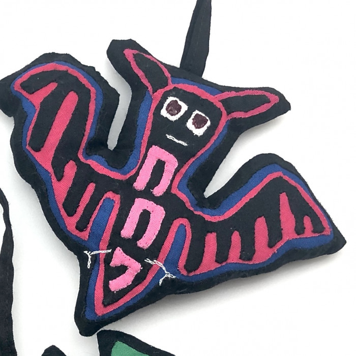 Mola Bat Ornaments 