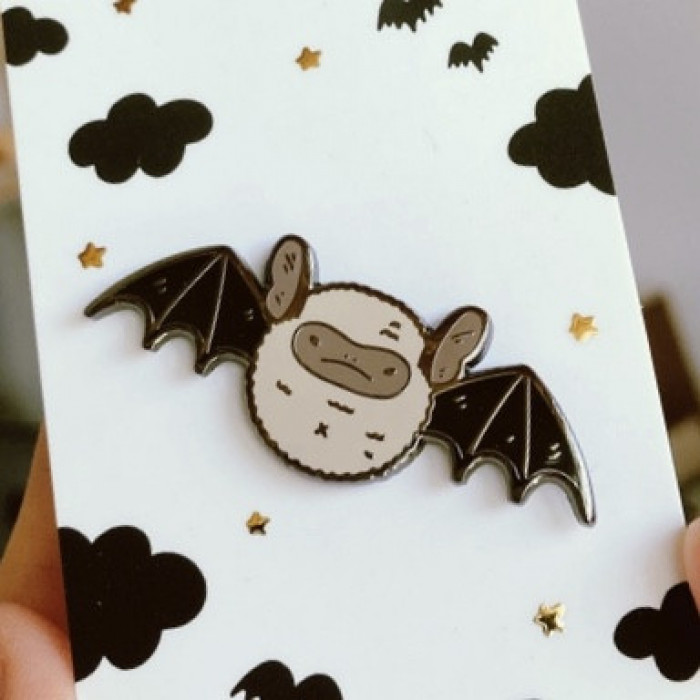 Noristudio Enamel Clutch Back Bat Pins (6 Styles Sold Individually)