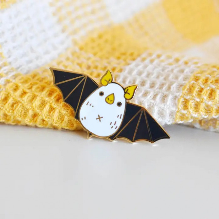 Noristudio Enamel Clutch Back Bat Pins (6 Styles Sold Individually)