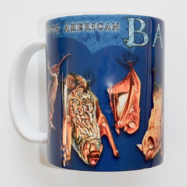 North American Bats Mug (Blue Background)