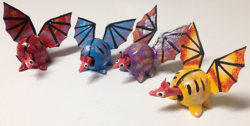Oaxacan Bobble Head Bats