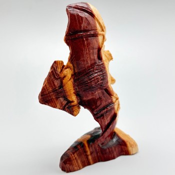  Red Cedar Wood Bat By Zuni Artist Lewis Malie - Product Image