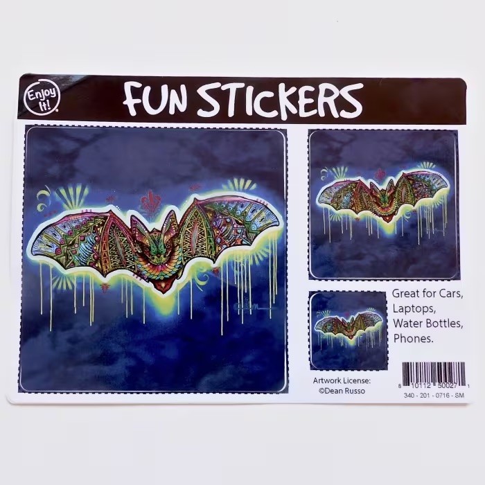 Russo Bat Fun Sticker Set - Product Image
