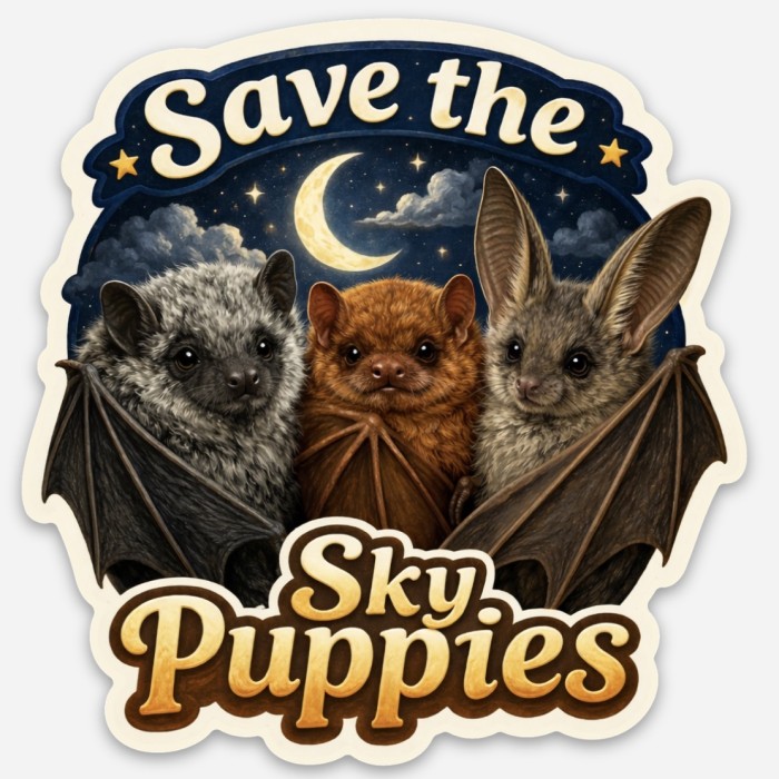 SaveTheSkyPuppies-DieCutFacesSticker