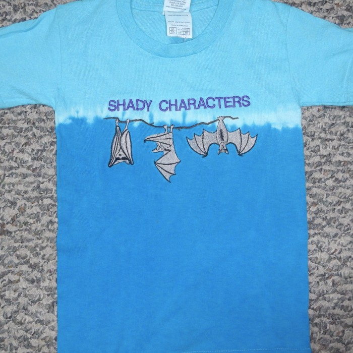 "Shady Characters" Batty Embroidered Youth Tee Shirt
