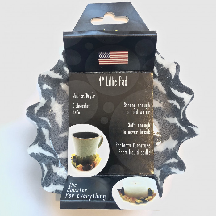 Silicone Black And White Bats Coaster