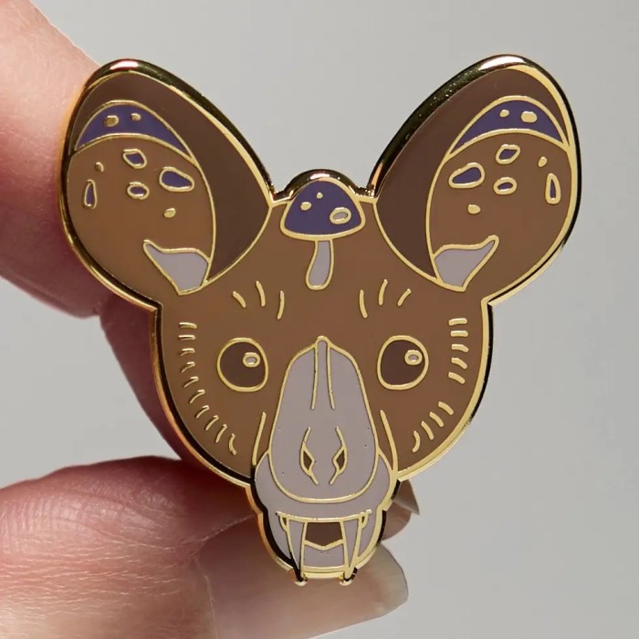 "Sky Puppies" Enamel Clutch Back Bat Pins, with new styles for 2026 (20 Styles Now Available!)