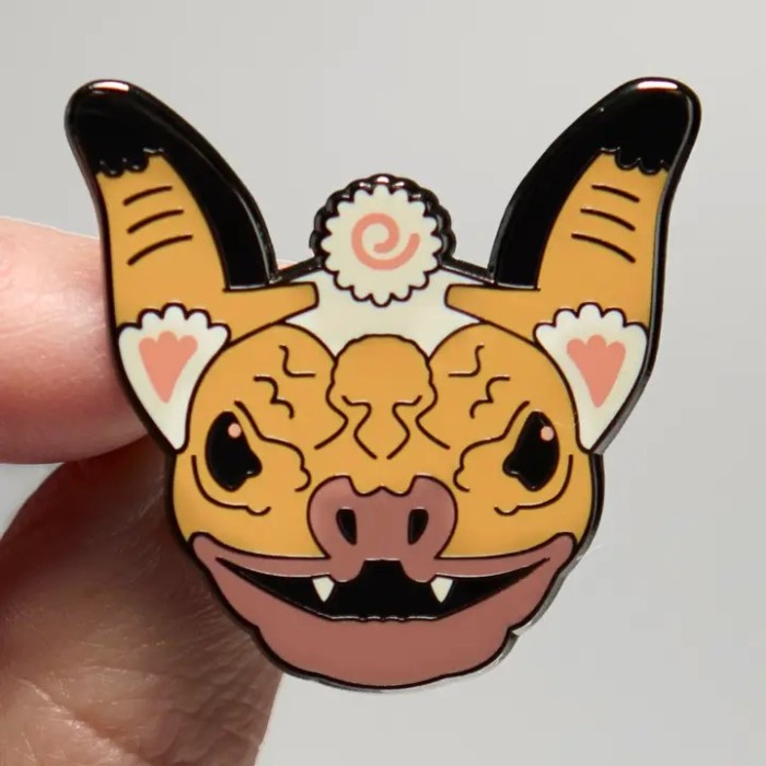 "Sky Puppies" Enamel Clutch Back Bat Pins, with new styles for 2026 (20 Styles Now Available!)