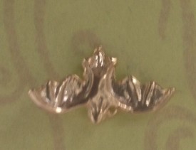 SmallBatGoldPlateEarrings