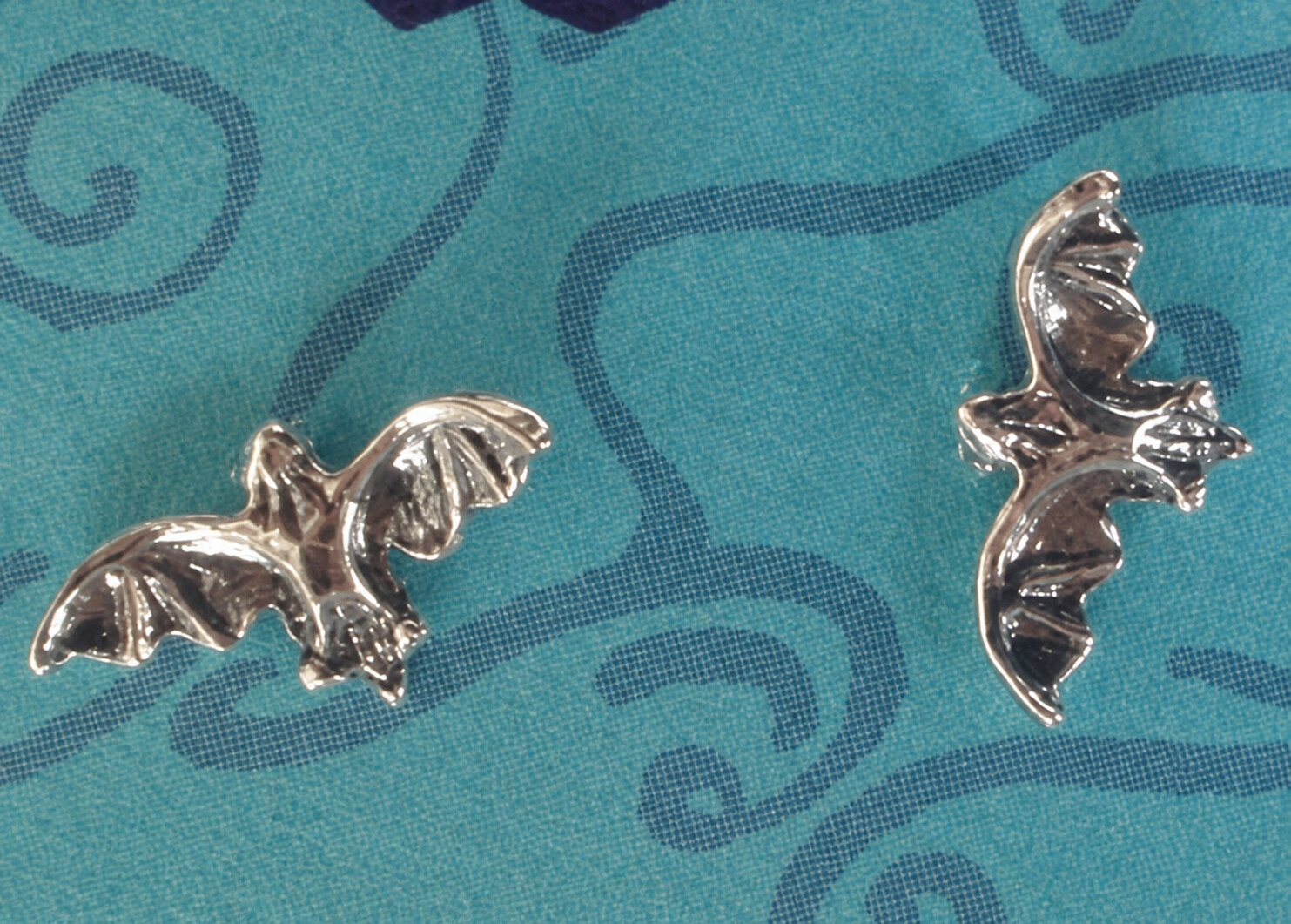 Small Bat Silver Earrings Small Bat Silver Earrings - Product Image