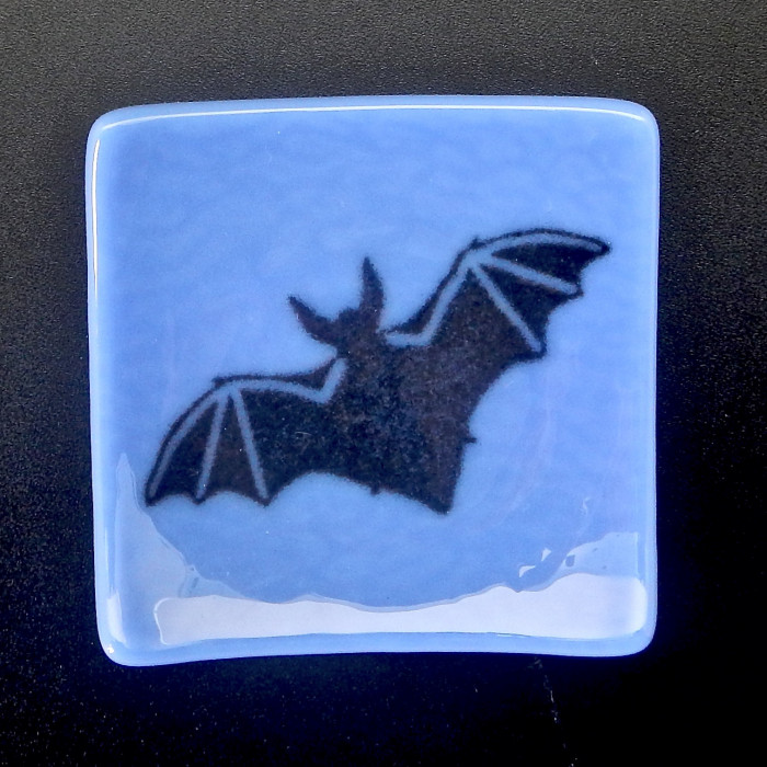 Small Fused Glass Tea Bag, Jewelry, Candle Holder Plates