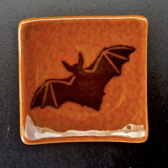 Small Fused Glass Tea Bag, Jewelry, Candle Holder Plates