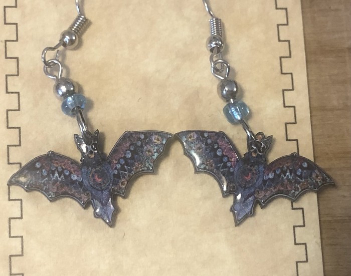 SpiritOfNatureMulticolorBatEarrings