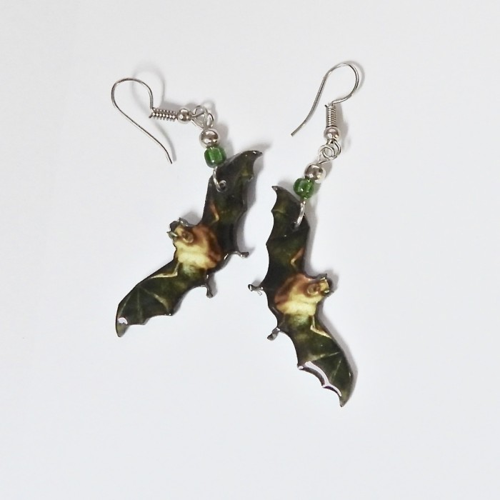 SpiritOfNatureRealisticBatEarrings