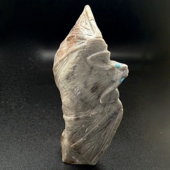 Stone Bat Fetish By Zuni Artist Derrick Kaamasee SOLD - Product Image