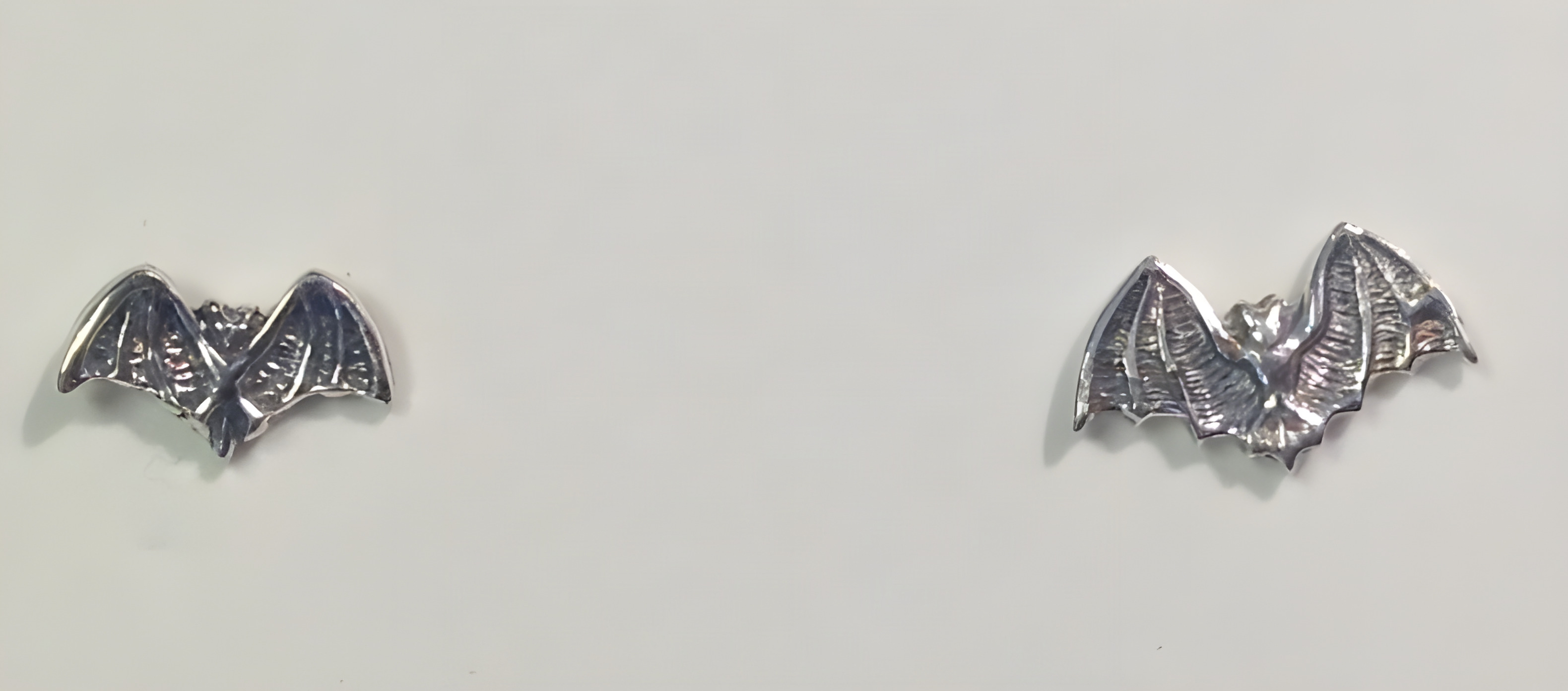 Tiny Bat Silver Earrings Tiny Bat Silver Earrings - Product Image