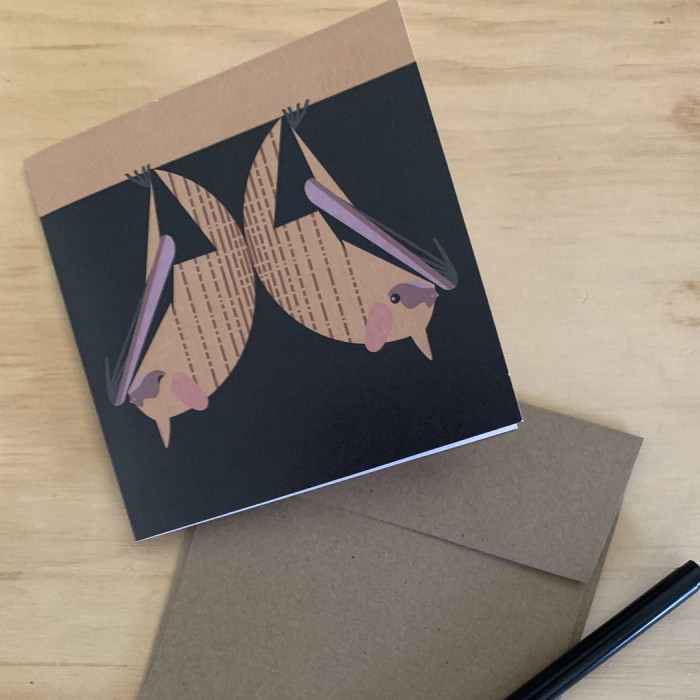 Tricolored Bat (Perimyotis subflavus) Greeting Card