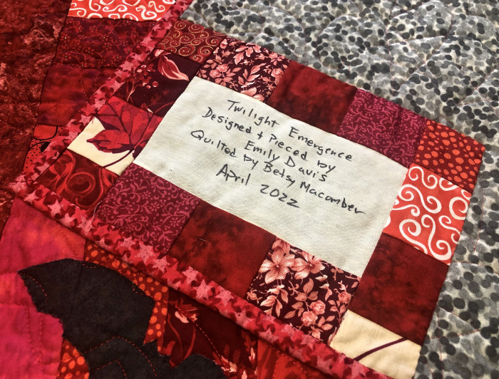 Twilight Emergence Bat Quilt 54 x 63 SOLD