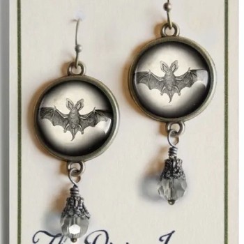Victorian Bat Earrings