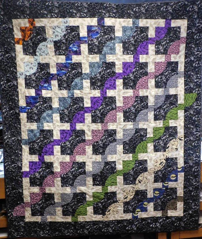 Waves Of Bats Quilt. SOLD
